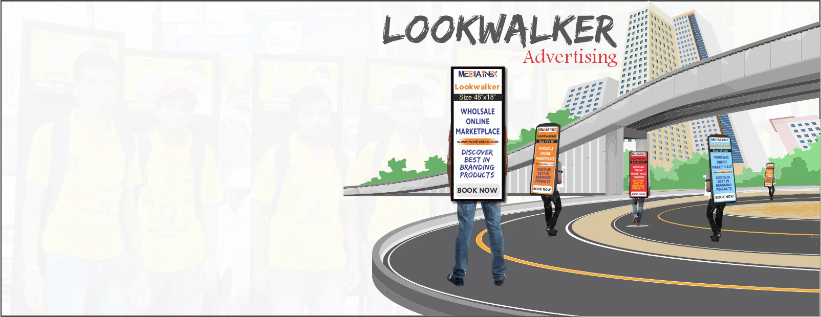 Lookwalker Advertising Banner for slider media inex