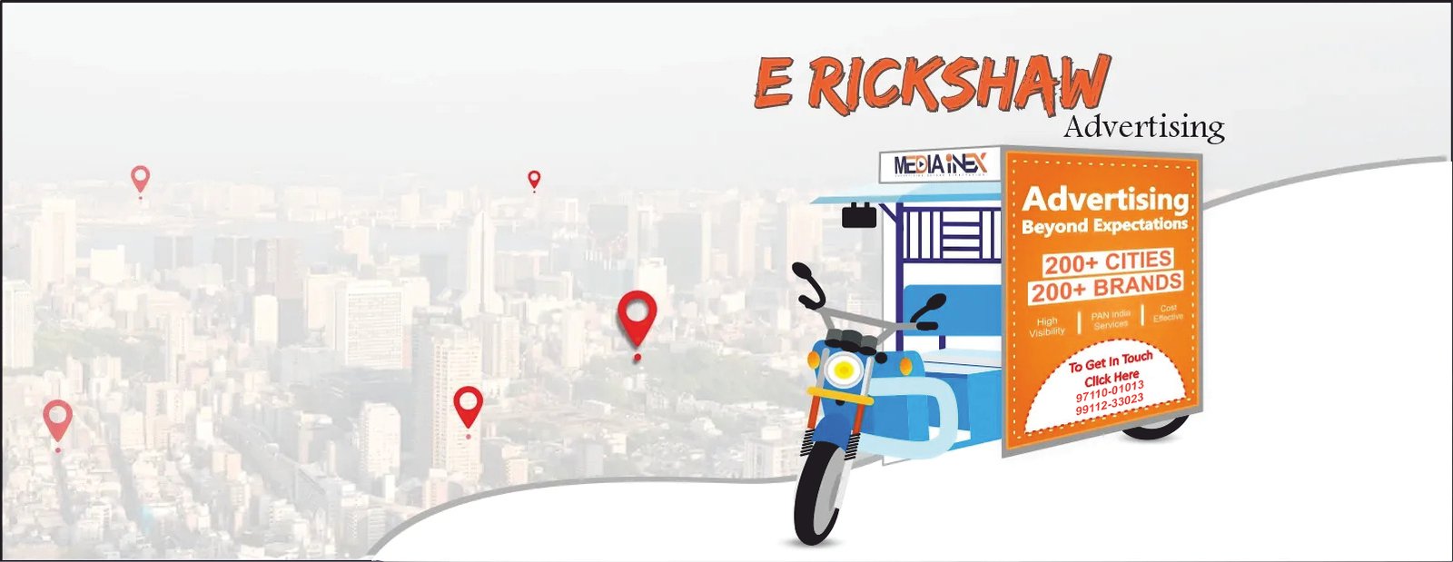 e Rickshaw advertising Agency In Delhi
